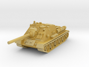 SU-85 tank 1/100 in Tan Fine Detail Plastic