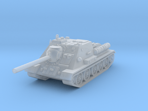 SU-85 tank 1/100 in Clear Ultra Fine Detail Plastic
