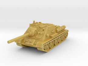 SU-85 tank 1/120 in Tan Fine Detail Plastic
