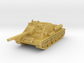 SU-85 tank 1/144 in Tan Fine Detail Plastic