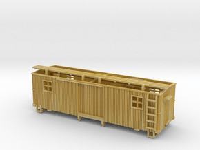 HOn3 MOW Boxcar B in Tan Fine Detail Plastic