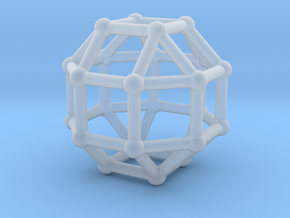 0389 Small Rhombicuboctahedron V&E (a=1cm) #002 in Clear Ultra Fine Detail Plastic