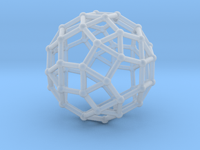 0391 Small Rhombicosidodecahedron V&E (a=1cm) #002 in Clear Ultra Fine Detail Plastic