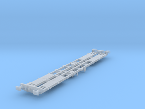CIE 47ft LX Container Flat Wagon [C-2-B] in Clear Ultra Fine Detail Plastic