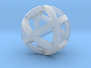 0401 Spherical Cuboctahedron (d=2.2cm) #001 in Clear Ultra Fine Detail Plastic