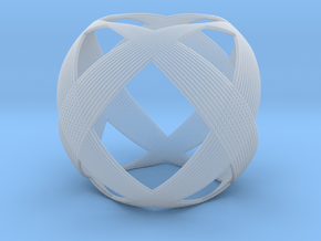  0403 Spherical Cuboctahedron (d=6cm) #003 in Clear Ultra Fine Detail Plastic