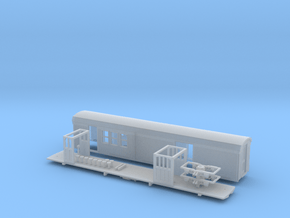 Sandy River #6 RPO/Baggage car HOn2 with trucks  in Clear Ultra Fine Detail Plastic