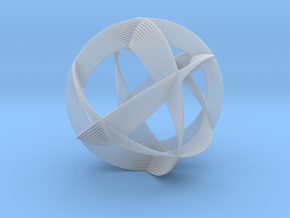 0404 Spherical Cuboctahedron (d=12cm) #005 in Clear Ultra Fine Detail Plastic