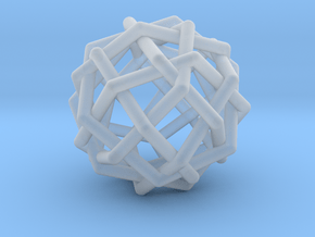 0454 Woven Rhombicuboctahedron (U10) in Clear Ultra Fine Detail Plastic
