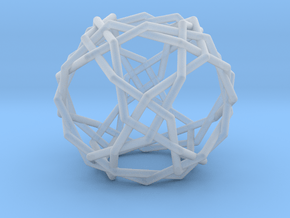 0457 Woven Truncated Cuboctahedron (U11) in Clear Ultra Fine Detail Plastic
