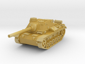 SU-85I Tank 1/87 in Tan Fine Detail Plastic
