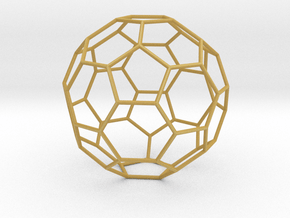 0475 Truncated Icosahedron E (13.5 см) #005 in Tan Fine Detail Plastic