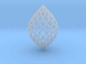  0489 Polar Zonohedron E [12] #001 in Clear Ultra Fine Detail Plastic
