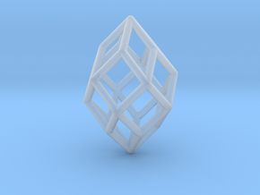  0490 Polar Zonohedron E [5] #001 in Clear Ultra Fine Detail Plastic