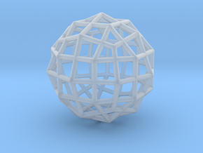 0494 Rhombicuboctahedron + Dual in Clear Ultra Fine Detail Plastic