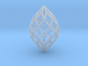 0496 Polar Zonohedron E [8] #001 in Clear Ultra Fine Detail Plastic