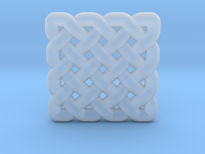 0509 Celtic Knotting - Regular Grid [4,4] in Clear Ultra Fine Detail Plastic