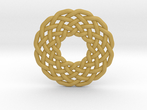 0510 Celtic Knotting - Circular Grid [12,3] in Tan Fine Detail Plastic
