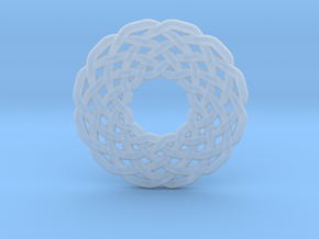 0510 Celtic Knotting - Circular Grid [12,3] in Clear Ultra Fine Detail Plastic