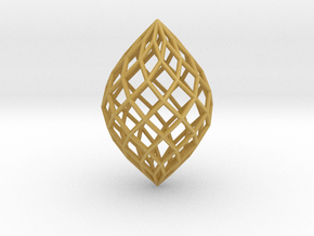 0512 Polar Zonohedron E [10] #001 in Tan Fine Detail Plastic