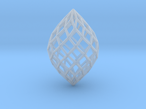 0512 Polar Zonohedron E [10] #001 in Clear Ultra Fine Detail Plastic