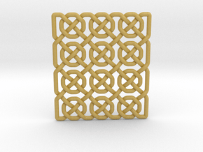0514 Celtic Knotting - Ibain Grid [p49] in Tan Fine Detail Plastic