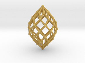 0515 Polar Zonohedron V&E [8] #002 in Tan Fine Detail Plastic