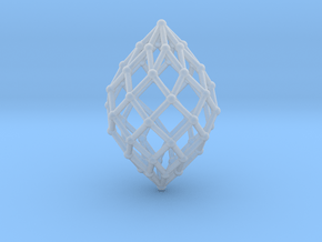 0515 Polar Zonohedron V&E [8] #002 in Clear Ultra Fine Detail Plastic