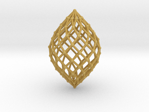  0516 Polar Zonohedron V&E [11] #002 in Tan Fine Detail Plastic