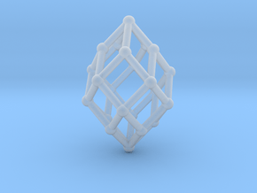 0517 Polar Zonohedron V&E [5] #002 in Clear Ultra Fine Detail Plastic