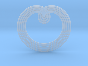  0526 Motion Of Points Around Circle (5cm) #003 in Clear Ultra Fine Detail Plastic