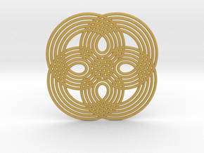 0531 Motion Of Points Around Circle (5cm) #008 in Tan Fine Detail Plastic