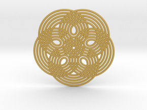 0537 Motion Of Points Around Circle (5cm) #014 in Tan Fine Detail Plastic