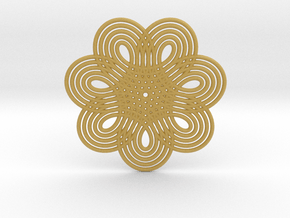 0538 Motion Of Points Around Circle (5cm) #015 in Tan Fine Detail Plastic