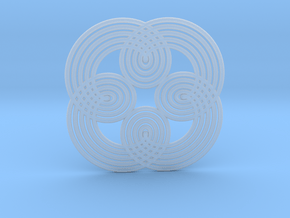 0544 Motion Of Points Around Circle (5cm) #021 in Clear Ultra Fine Detail Plastic