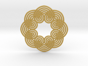 0560 Motion Of Points Around Circle (5cm) #037 in Tan Fine Detail Plastic