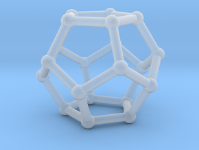 0599 Dodecahedron V&E (a=10mm) #002 in Clear Ultra Fine Detail Plastic