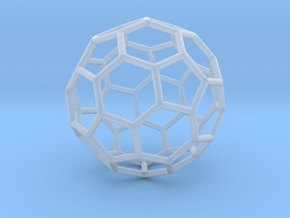 0624 Fullerene c60-ih - Model for the BFI (Bulk) in Clear Ultra Fine Detail Plastic