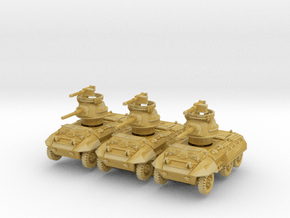 M8 Greyhound MG (x3) 1/285 in Tan Fine Detail Plastic