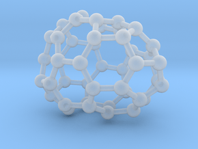 0640 Fullerene c44-12 c1 in Clear Ultra Fine Detail Plastic