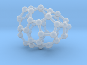 0641 Fullerene c44-13 c2v in Clear Ultra Fine Detail Plastic