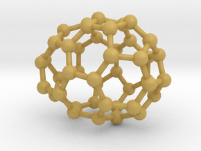 0643 Fullerene c44-15 c1 in Tan Fine Detail Plastic