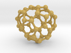 0646 Fullerene c44-18 c1 in Tan Fine Detail Plastic