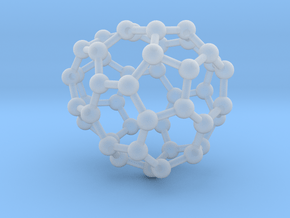 0646 Fullerene c44-18 c1 in Clear Ultra Fine Detail Plastic