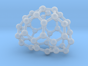 0649 Fullerene c44-21 c1 in Clear Ultra Fine Detail Plastic