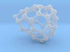0651 Fullerene c44-23 c1 in Clear Ultra Fine Detail Plastic