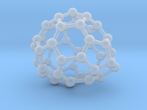 0653 Fullerene c44-25 c1 in Clear Ultra Fine Detail Plastic