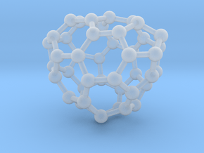0654 Fullerene c44-26 c1 in Clear Ultra Fine Detail Plastic
