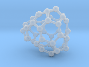 0661 Fullerene c44-33 cs  in Clear Ultra Fine Detail Plastic