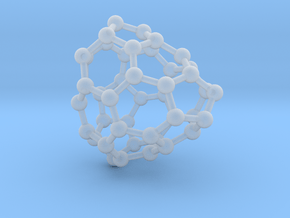 0662 Fullerene c44-34 c1 in Clear Ultra Fine Detail Plastic